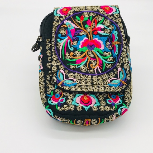Boho Festival Embroidered Mini Purse - Picture 4 of 6